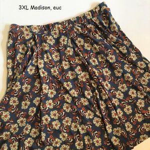 3XL Lularoe Madison skirt, butterflies